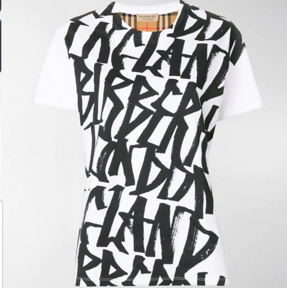 💯NWT Burberry Graffitti Shirt XS